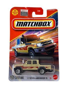 2025 Matchbox Toyota Land Cruiser 78 Beige Red 108/125 Off Road SUV